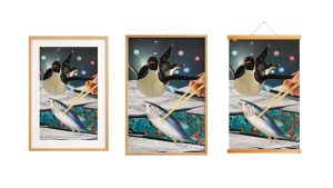 drie verschillende lijsten om je kunstprint op fine art papier uit de kunstkoker in te lijsten