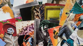 Dit zijn de originel collages waarvan ik een gelimiteerde oplage van maak per kunstprint. Handgemaakt met verbeelding.